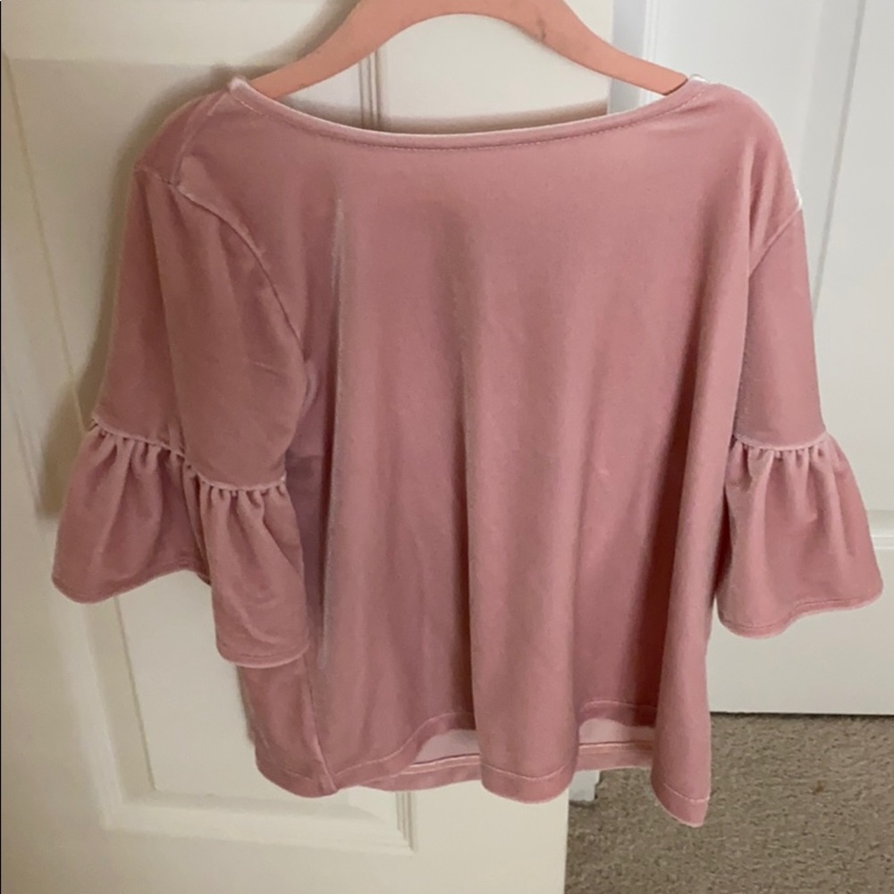 Crewcuts velvet top